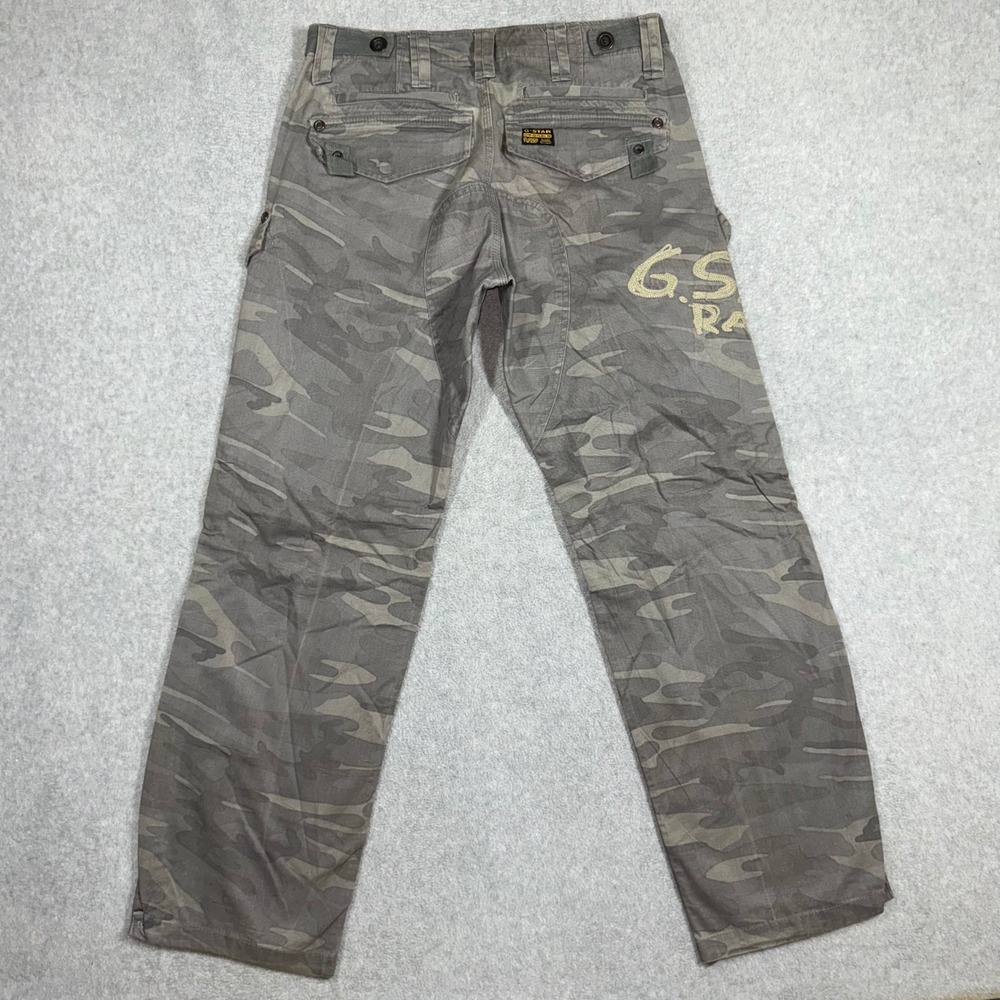 G-Star Raw Elwood Prisoner Camo Cargo Pants Grey Mens 32x32 3301 Raw - Picture 5 of 14